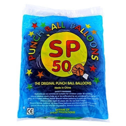 PUNCH BALL BALLOON PARTY PACK 50CT