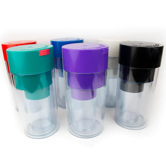 3 IN 1 VACUUM SEAL ACRYLIC AIR TIGHT STASH CONTAINER ASSORTED COLOR