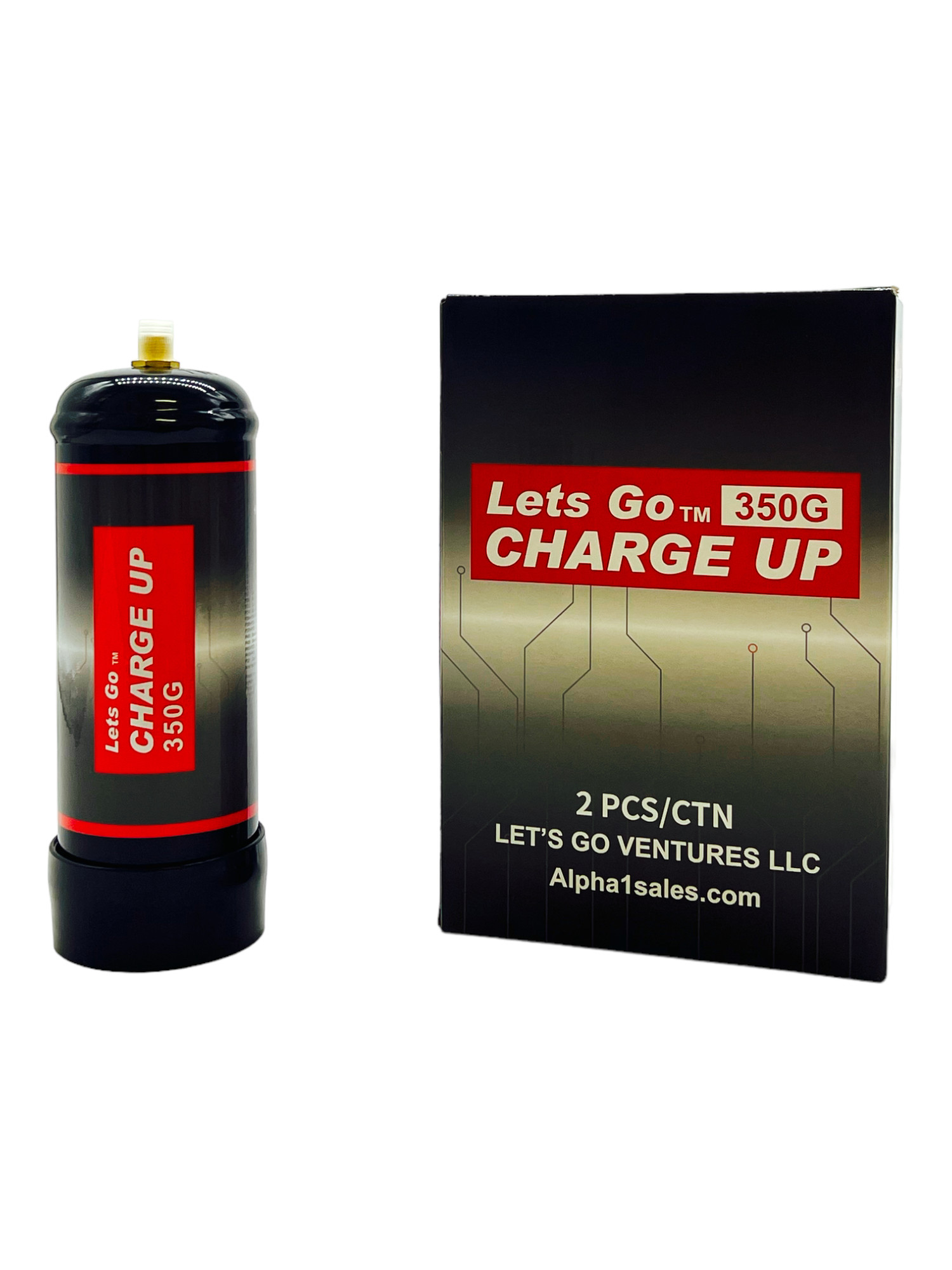 LET'S GO CHARGE UP 350G NITROUS OXIDE 12CT CASE (FOOD PURPOSE ONLY)
