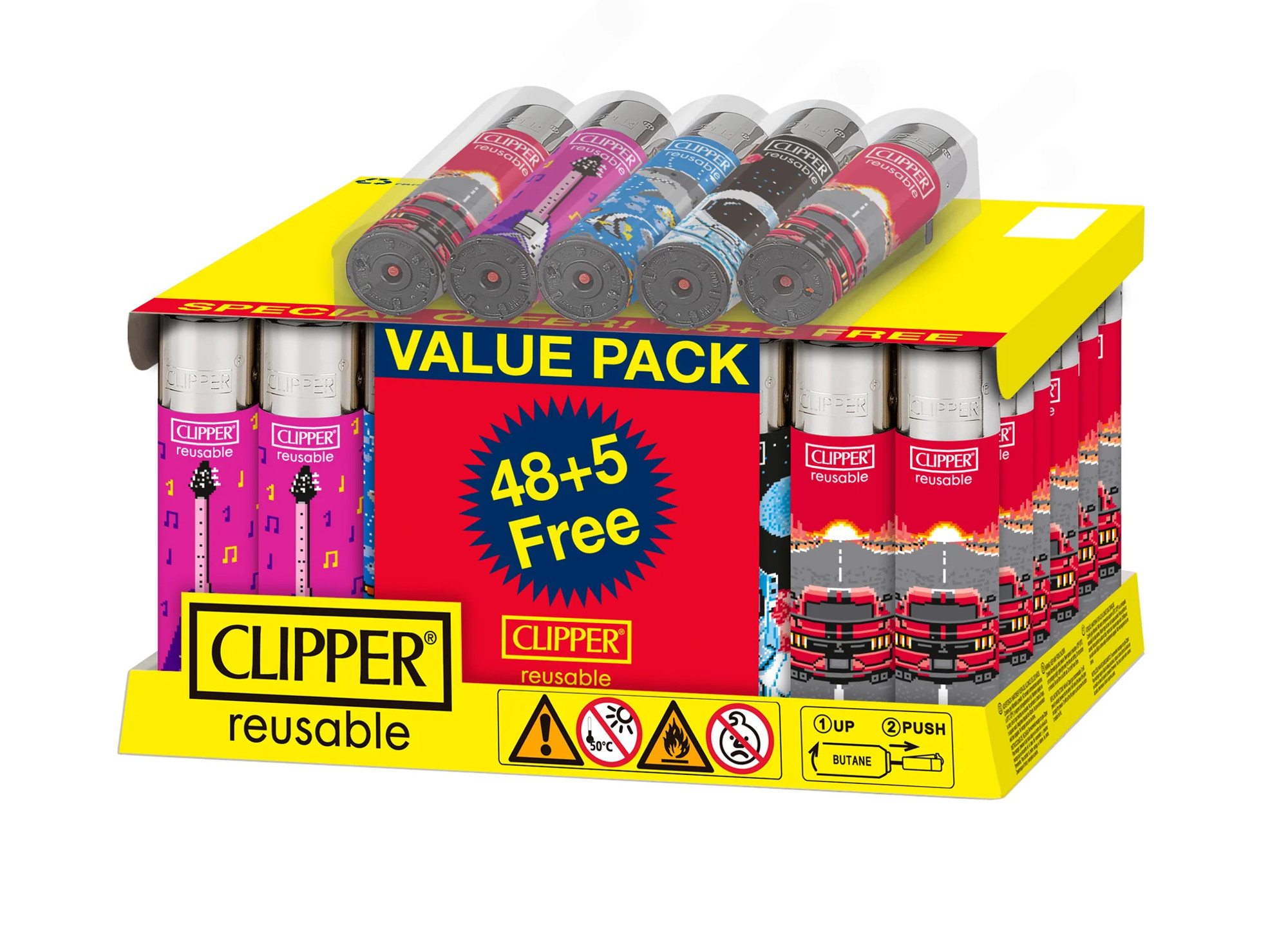 CLIPPER CLASSIC LARGE PRINTED NEXT SCREEN - 48CT DISPLAY