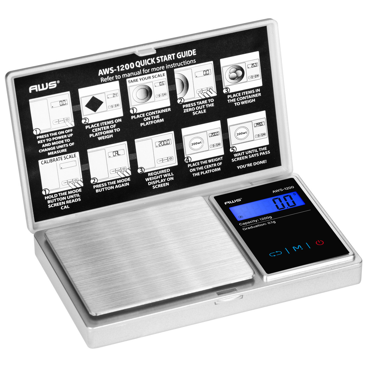 AWS DIGITAL SCALE 1200G X 0.1G COMPACT DIGITAL SCALE WHOLESALE ...