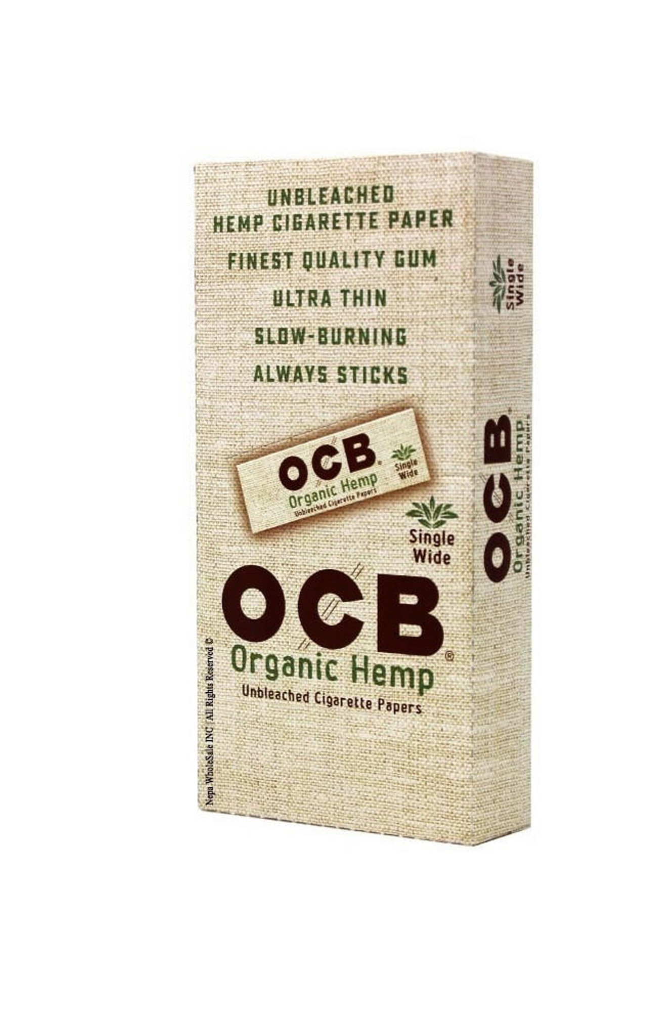 OCB Organic Hemp King Slim Size 24 ct.