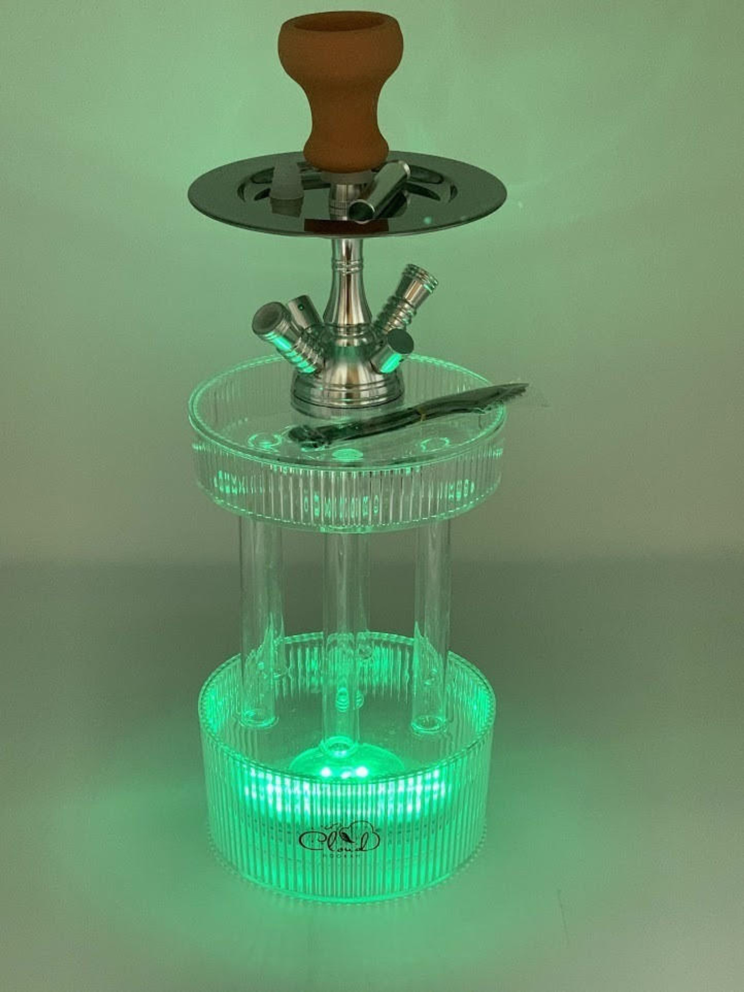 FOUNTAIN STYLE CLOUD HOOKAH WITH L.E.D. PUCK AND REMOTE 20