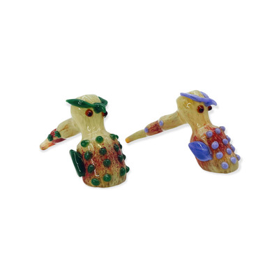 FANCY OWL DESIGN ARTISTIC HAMMER HANDPIPE 8