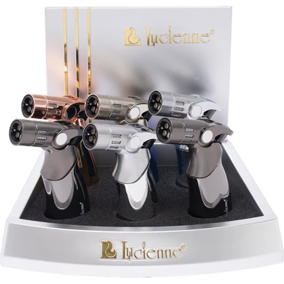 LUCIENNE QUADRUPLE TORCH FLAME MICRO BURNER - 6CT
