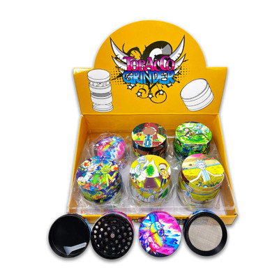 RICK and MORTY PRINTED 4 PART TOBACCO GRINDER - 12CT DISPLAY