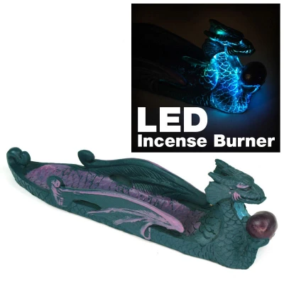  BLUE PURPLE DRAGON LED INCENSE BURNER N026 