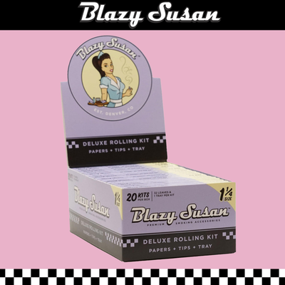 BLAZY SUSAN PURPLE 1 1/4 DELUXE ROLLING KIT - 20CT DISPLAY