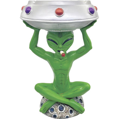  FUJIMA JUMBO ALIEN UFO ASHTRAY ASHTRAY 18" 