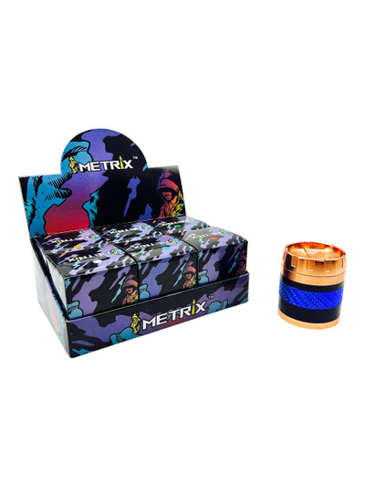  METRIX ASHTRAY LID 63MM 4 LAYERS GRINDER - DISPLAY OF 6CT 