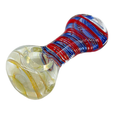  TWISTING COLOR STRIPS HEAVY HANDPIPE 4" - BAG OF 5CT 