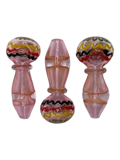  MULTI SHADE RING ON BODY PINK HANDPIPE 5" - BAG OF 5CT 