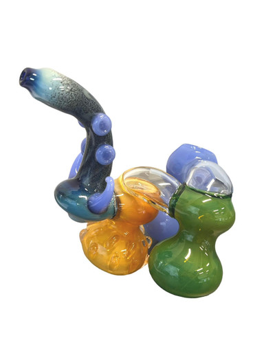  COLOR GLASS TRIPLE CHAMBER 6" 