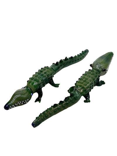 MONSTER ALLIGATOR ART HANDPIPE 13"