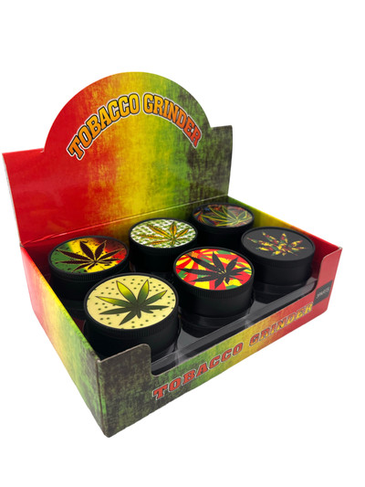 LEAF 52MM 3 PART GRINDER DISPLAY - 12CT
