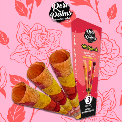 ROSE PALMS MULTIPACK 3PK KING SIZE CONES - 15CT DISPLAY