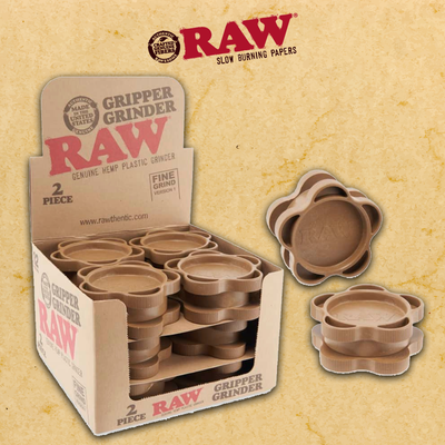 RAW GRIPPER GRINDER MEDIUM GRIP V2 - 12CT DISPLAY