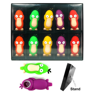 PREMIUM SILICONE HANDPIPES (CB08) - 10CT DISPLAY