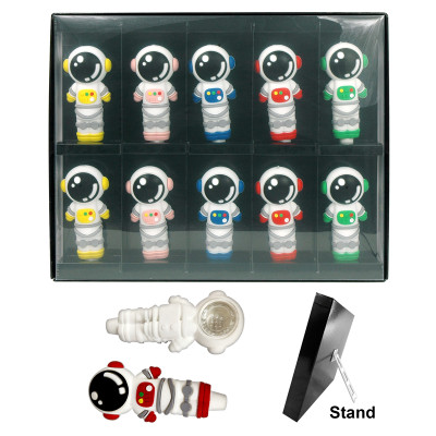 PREMIUM SILICONE HANDPIPES (CB03) - 10CT DISPLAY