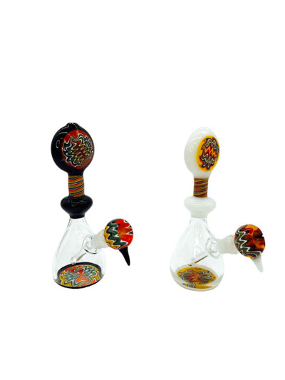 METRIX SWIRL MINI WATERPIPE ASSORTED COLOR 8"