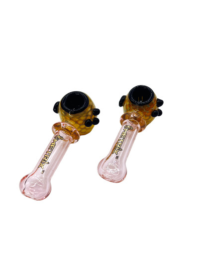 METRIX HAMMER GOLD FUMED HANDPIPE ASSORTED COLOR 5" - BAG OF 5