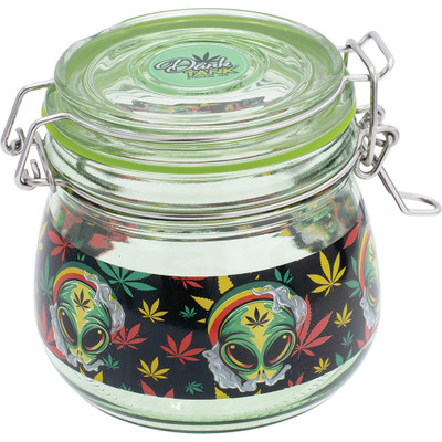 FUJIMA 500ML GLASS JAR STONED ALIEN
