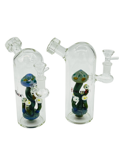 METRIX MUSHROOM TREE WATERPIPE ASSORTED COLOR 7"