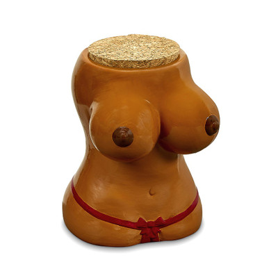 PEOPLE OF COLOR BIG BREAST CERAMIC STASH JAR