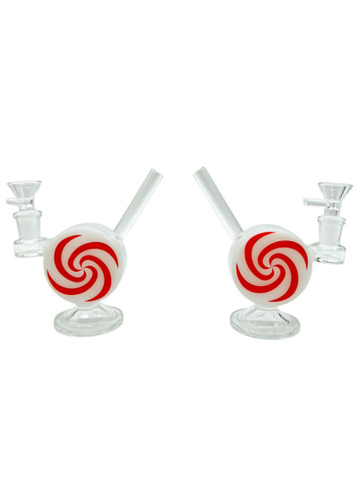 METRIX PEPPERMINT CANDY WATERPIPE ASSORTED COLOR 5"