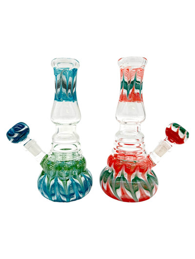 METRIX ROUND WATER COLORED WATERPIPE ASSORTED COLOR 7.5"
