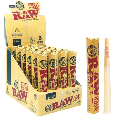 RAW LIL LEAN 6-PACK CONES - DISPLAY OF 24