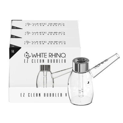 WHITE RHINO EZ CLEAN BUBBLER V4 - DISPLAY OF 3