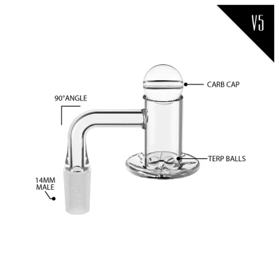 WHITE RHINO QUARTZ BANGER KIT V5 - DISPLAY OF 4