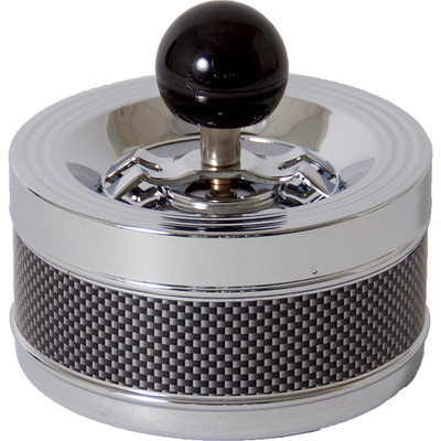 FUJIMA CHECKER CARBON PUSH DOWN SPINNING ASHTRAY