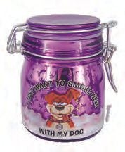 SMOKE WITH MY DOG MEDIUM STASH JAR - PACK OF 3
