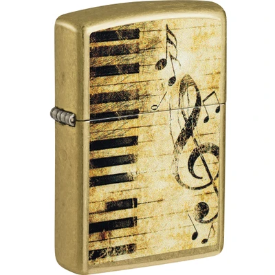 ZIPPO PIANO AND NOTES DESIGN LIGHTER