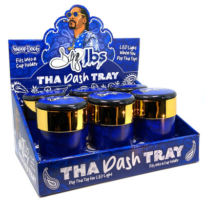 DOGG LBS THA DASH TRAY CAR ASHTRAY WITH LED - DISPLAY OF 6