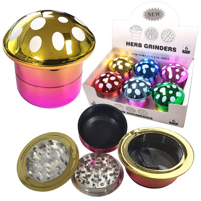 GLOSSY MUSHROOM GRINDER - DISPLAY OF 6