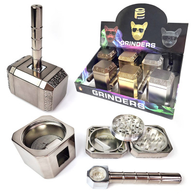 HAMMER DESIGN GRINDER - DISPLAY OF 6
