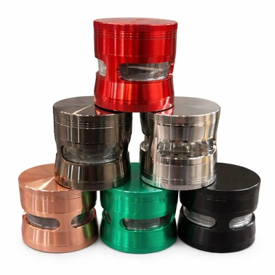 THREE EYE 63MM 4-PARTS GRINDER (OVC036) - DISPLAY OF 6