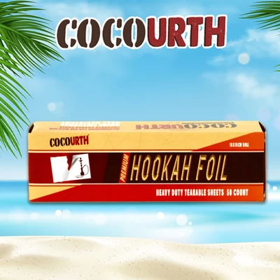 PREMIUM ALUMINUM HOOKAH FOIL - COCOURTH - 50CT