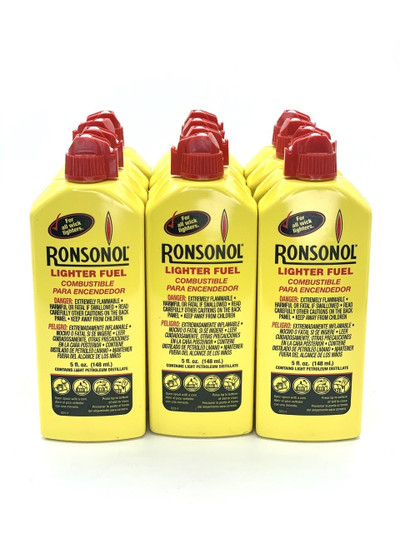  RONSONOL LIGHTER FUEL - 5oz - DISPLAY OF 12CT 