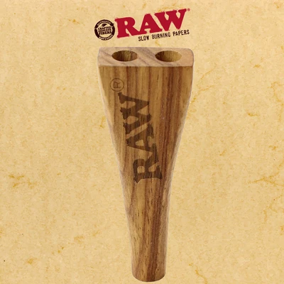 RAW DOUBLE BARREL WOODEN CIGARETTE HOLDER (KING SIZE)
