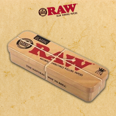 RAW KING ROLL CADDY METAL ROLLING CASE - 6CT (RAW89)