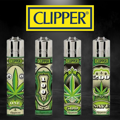 DOLLAR LEAVES CLIPPER LIGHTER ECO DISPLAY - 48CT