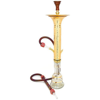  KHALIL MAMOON HOOKAH DANA ENGRAVED 2527 - 33" - ASSORTED COLORS 