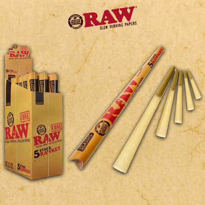 RAW CLASSIC 5 STAGE RAWKET DISPLAY - 15CT