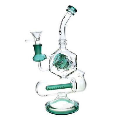  PULSAR INCEPTION CUBE WATERPIPE 10.5" 14MM F - (WP100042) 
