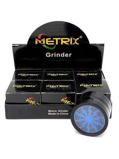 METRIX G-75 4 LAYERS CLEAR TOP 63MM GRINDERS - 6CT DISPLAY