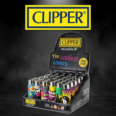 CLIPPER REUSABLE THE COOLEST COVERS LIGHTER - DISPLAY OF 30CT
